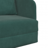 Sofa Bed Ciemna zieleń 65 x 80 x 83 cm Aksamit