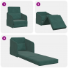Sofa Bed Ciemna zieleń 65 x 80 x 83 cm Aksamit