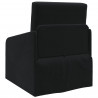 Sofa Bed Czarny 65 x 80 x 83 cm Aksamit