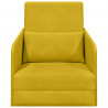 Sofa Bed Żółty 65 x 80 x 83 cm Aksamit