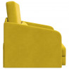 Sofa Bed Żółty 65 x 80 x 83 cm Aksamit
