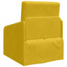 Sofa Bed Żółty 65 x 80 x 83 cm Aksamit