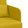 Sofa Bed Żółty 65 x 80 x 83 cm Aksamit