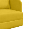 Sofa Bed Żółty 65 x 80 x 83 cm Aksamit