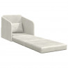 Sofa Bed Kremowy 65 x 80 x 83 cm Aksamit