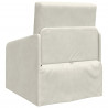 Sofa Bed Kremowy 65 x 80 x 83 cm Aksamit