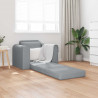 Sofa Bed Jasnoszary 98 x 71 x 83 cm tkanina