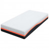 Materac Biały i szary 120 x 200 cm Tkanina żakardowa