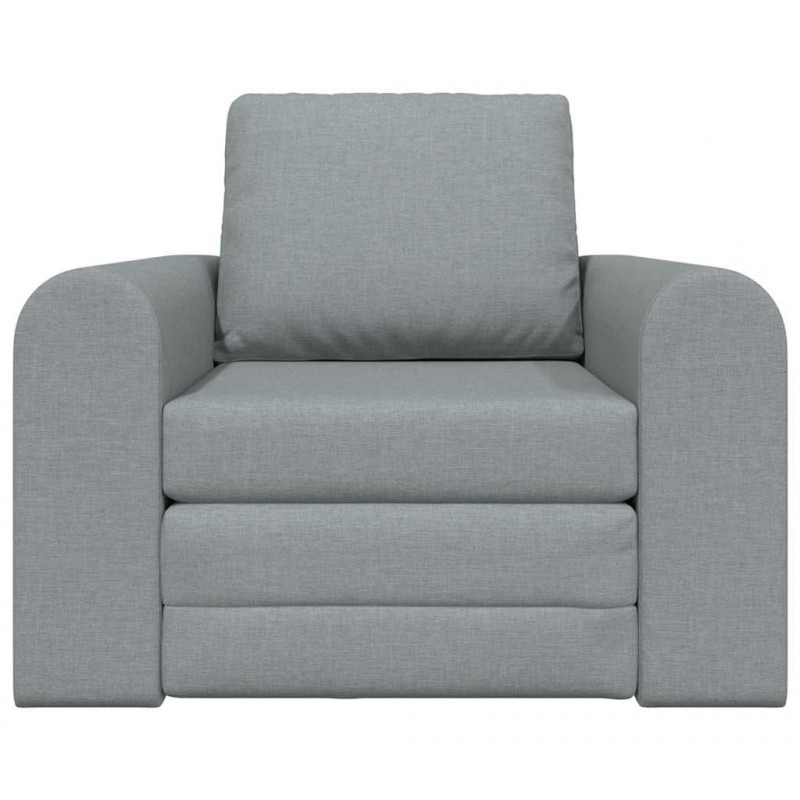 Sofa Bed Jasnoszary 98 x 71 x 83 cm tkanina
