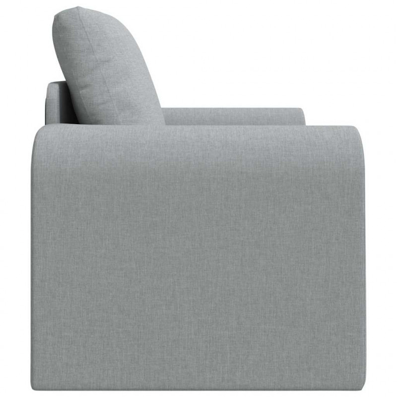 Sofa Bed Jasnoszary 98 x 71 x 83 cm tkanina