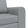 Sofa Bed Jasnoszary 98 x 71 x 83 cm tkanina