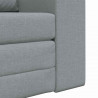 Sofa Bed Jasnoszary 98 x 71 x 83 cm tkanina