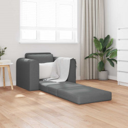 Sofa Bed Ciemnoszary 98 x 71 x 83 cm tkanina
