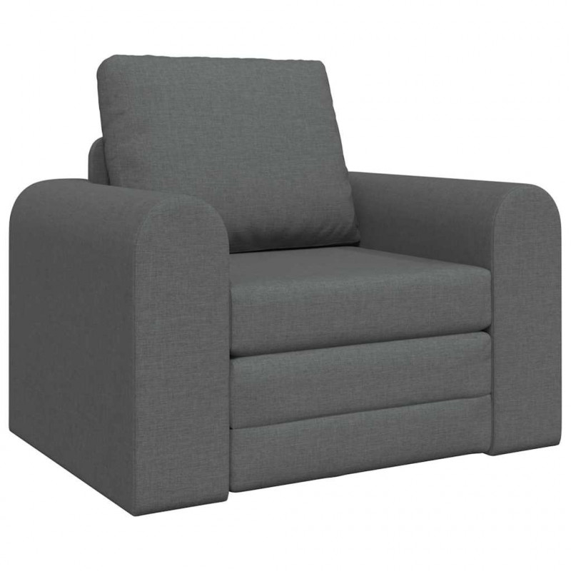 Sofa Bed Ciemnoszary 98 x 71 x 83 cm tkanina