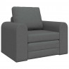 Sofa Bed Ciemnoszary 98 x 71 x 83 cm tkanina
