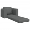 Sofa Bed Ciemnoszary 98 x 71 x 83 cm tkanina