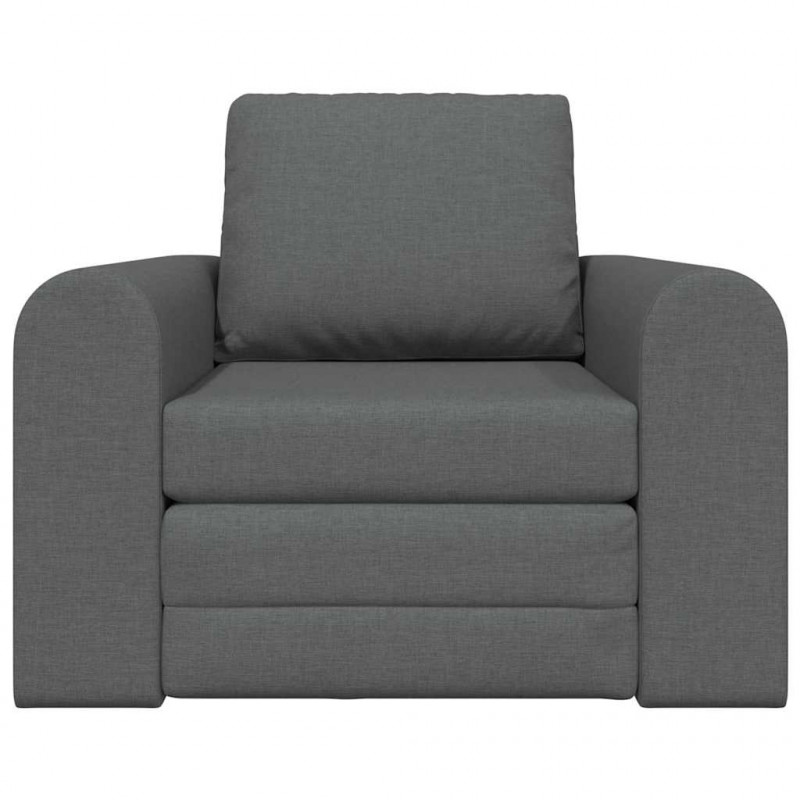 Sofa Bed Ciemnoszary 98 x 71 x 83 cm tkanina