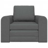 Sofa Bed Ciemnoszary 98 x 71 x 83 cm tkanina