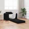 Sofa Bed Czarny 98 x 71 x 83 cm tkanina