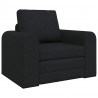 Sofa Bed Czarny 98 x 71 x 83 cm tkanina