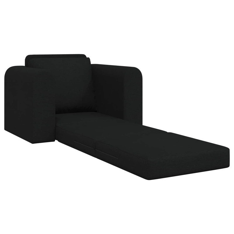 Sofa Bed Czarny 98 x 71 x 83 cm tkanina