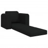 Sofa Bed Czarny 98 x 71 x 83 cm tkanina