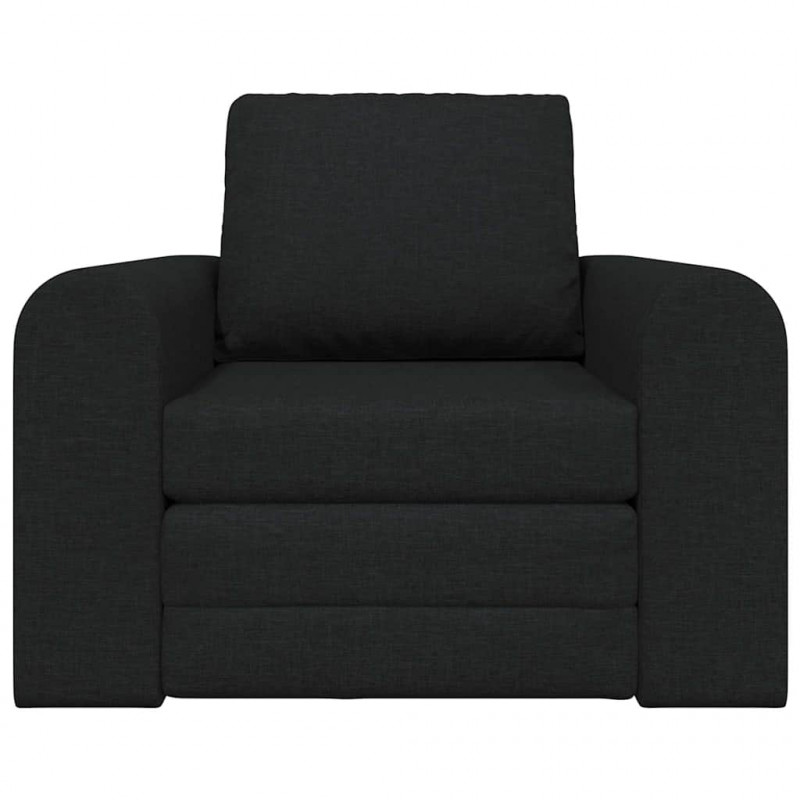 Sofa Bed Czarny 98 x 71 x 83 cm tkanina