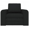 Sofa Bed Czarny 98 x 71 x 83 cm tkanina