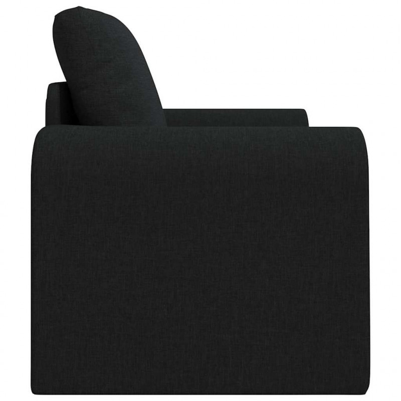 Sofa Bed Czarny 98 x 71 x 83 cm tkanina