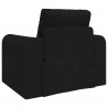 Sofa Bed Czarny 98 x 71 x 83 cm tkanina