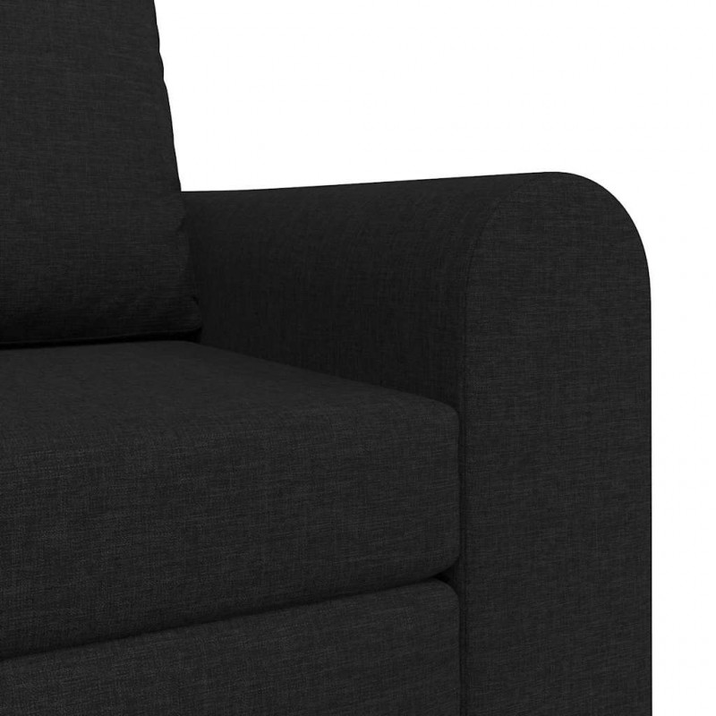 Sofa Bed Czarny 98 x 71 x 83 cm tkanina