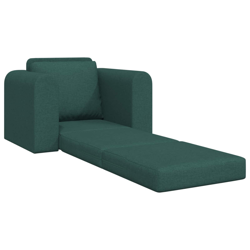 Sofa Bed Ciemna zieleń 98 x 71 x 83 cm tkanina