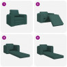 Sofa Bed Ciemna zieleń 98 x 71 x 83 cm tkanina