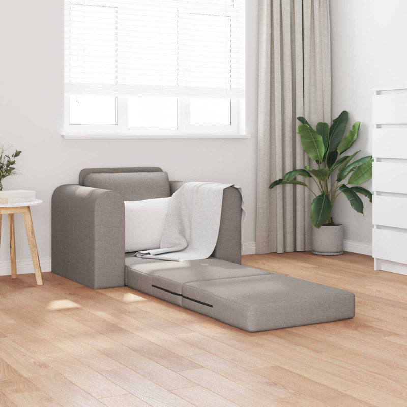 Sofa Bed Ciemnoszary 98 x 71 x 83 cm tkanina