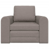 Sofa Bed Ciemnoszary 98 x 71 x 83 cm tkanina