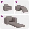 Sofa Bed Ciemnoszary 98 x 71 x 83 cm tkanina