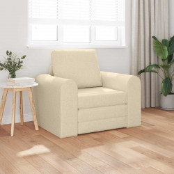 Sofa Bed Kremowy 98 x 71 x 83 cm tkanina