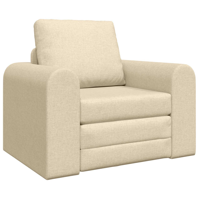 Sofa Bed Kremowy 98 x 71 x 83 cm tkanina