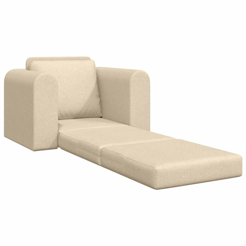 Sofa Bed Kremowy 98 x 71 x 83 cm tkanina