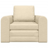 Sofa Bed Kremowy 98 x 71 x 83 cm tkanina