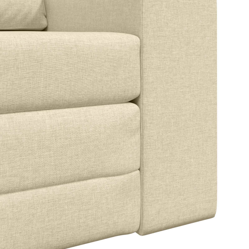 Sofa Bed Kremowy 98 x 71 x 83 cm tkanina