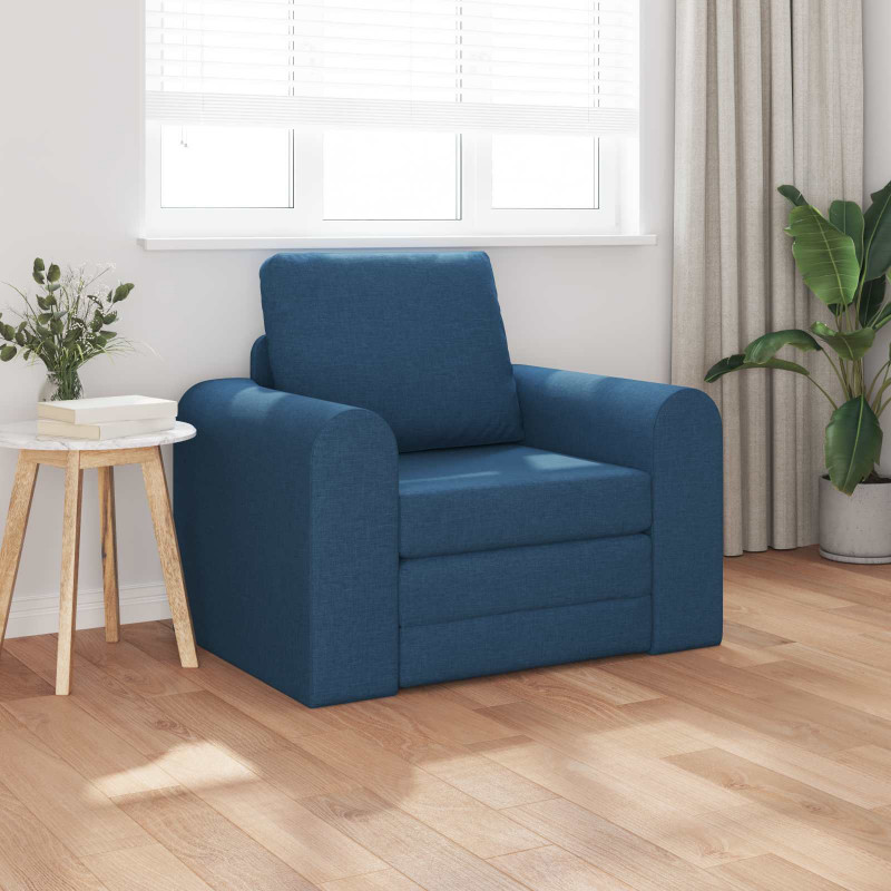 Sofa Bed Niebieski 98 x 71 x 83 cm tkanina