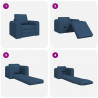 Sofa Bed Niebieski 98 x 71 x 83 cm tkanina