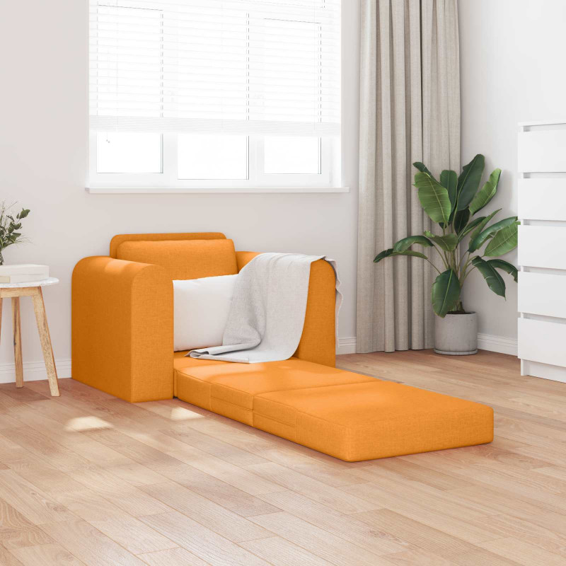 Sofa Bed Ciemny Żółty 98 x 71 x 83 cm tkanina