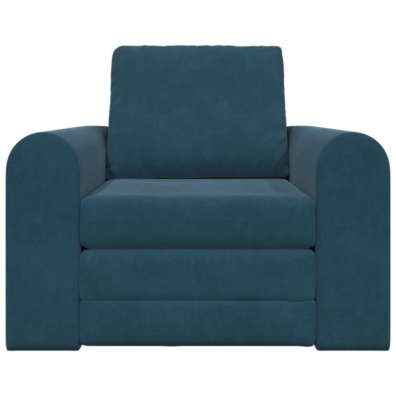 Sofa Bed Niebieski 98 x 71 x 83 cm Aksamit