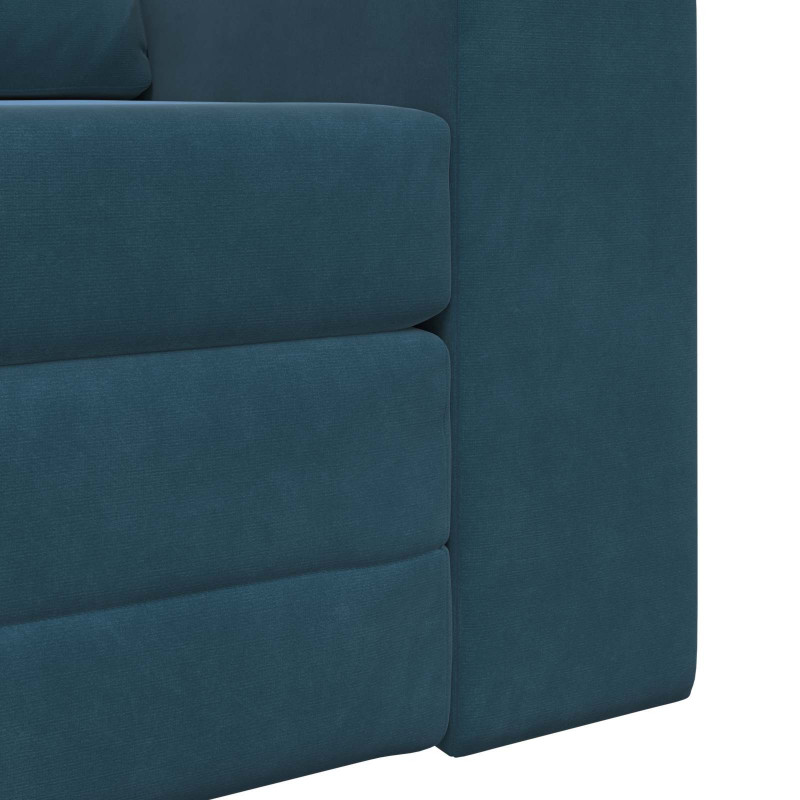 Sofa Bed Niebieski 98 x 71 x 83 cm Aksamit