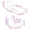 Sofa Bed Niebieski 98 x 71 x 83 cm Aksamit