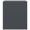 Szafki nocne, 2 szt., antracytowe, 34,5x39x44 cm, stal