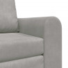 Sofa Bed Jasnoszary 98 x 71 x 83 cm Aksamit