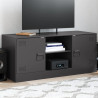 Szafka pod telewizor, czarna, 99x39x44 cm, stalowa